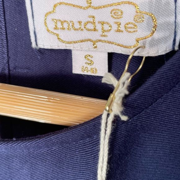 Mudpie Navy Cold Shoulder Dress Size Small NWT - Picture 4 of 6